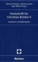 Festschrift für Christian Richter II : Verstehen und Widerstehen /