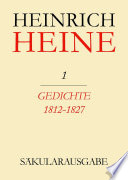 Heinrich Heine Säkularausgabe : Werke, Briefwechsel, Lebenszeugnisse.