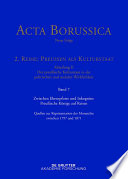 Acta Borussica - Neue Folge.