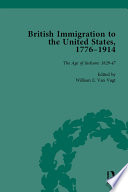 British immigration to the United States, 1776-1914