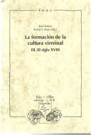 La formación de la cultura virreinal