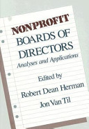 Nonprofit boards of directors : analyses and applications /