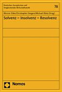 Solvenz - Insolvenz - Resolvenz /