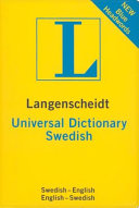 Langenscheidt universal Swedish dictionary