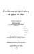 Les documents épistolaires du palais de Mari /