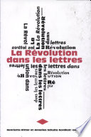 La Révolution dans les lettres : textes pour Fernand Drijkoningen /