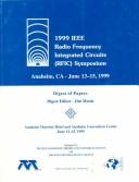 1998 IEEE Radio Frequency Integrated Circuits (RFIC) Symposium : digest of papers /