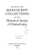 Guide to the manuscript collections of the Historical Society of Pennsylvania
