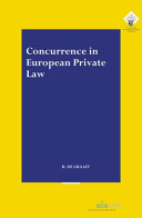 Concurrence in European private law /