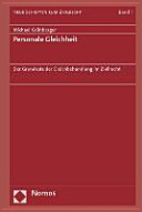 Personale Gleichheit : der Grundsatz der Gleichbehandlung im Zivilrecht /