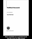 Political research : an introduction /