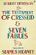 The Testament of Cresseid ; &, Seven fables /