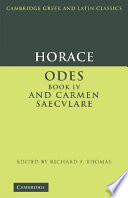 Odes, Book IV ; and, Carmen saecvlare /