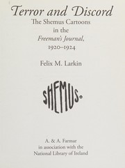 Terror and discord : the Shemus cartoons in the Freeman's Journal, 1920-1924 /