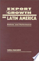 Export growth in Latin America : policies and performance /