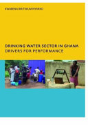 Drinking water sector in Ghana : drivers for performance /