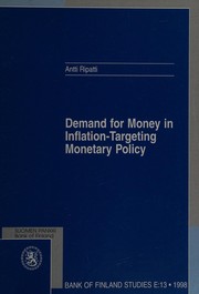 Demand for money in inflation-targeting monetary policy /