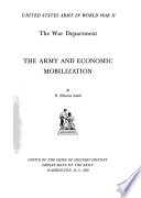 The Army and economic mobilization /