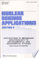 Applications of M�ossbauer spectroscopy to environmental and geochemical studies /